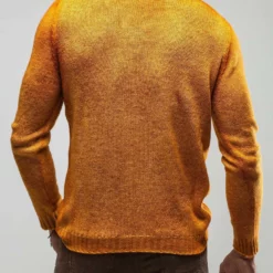 Round Neck Off Gauge Crew In Ocra -Dune Shop avant toi round neck off gauge crew in ocra mens sweaters axels vail 29940912980157