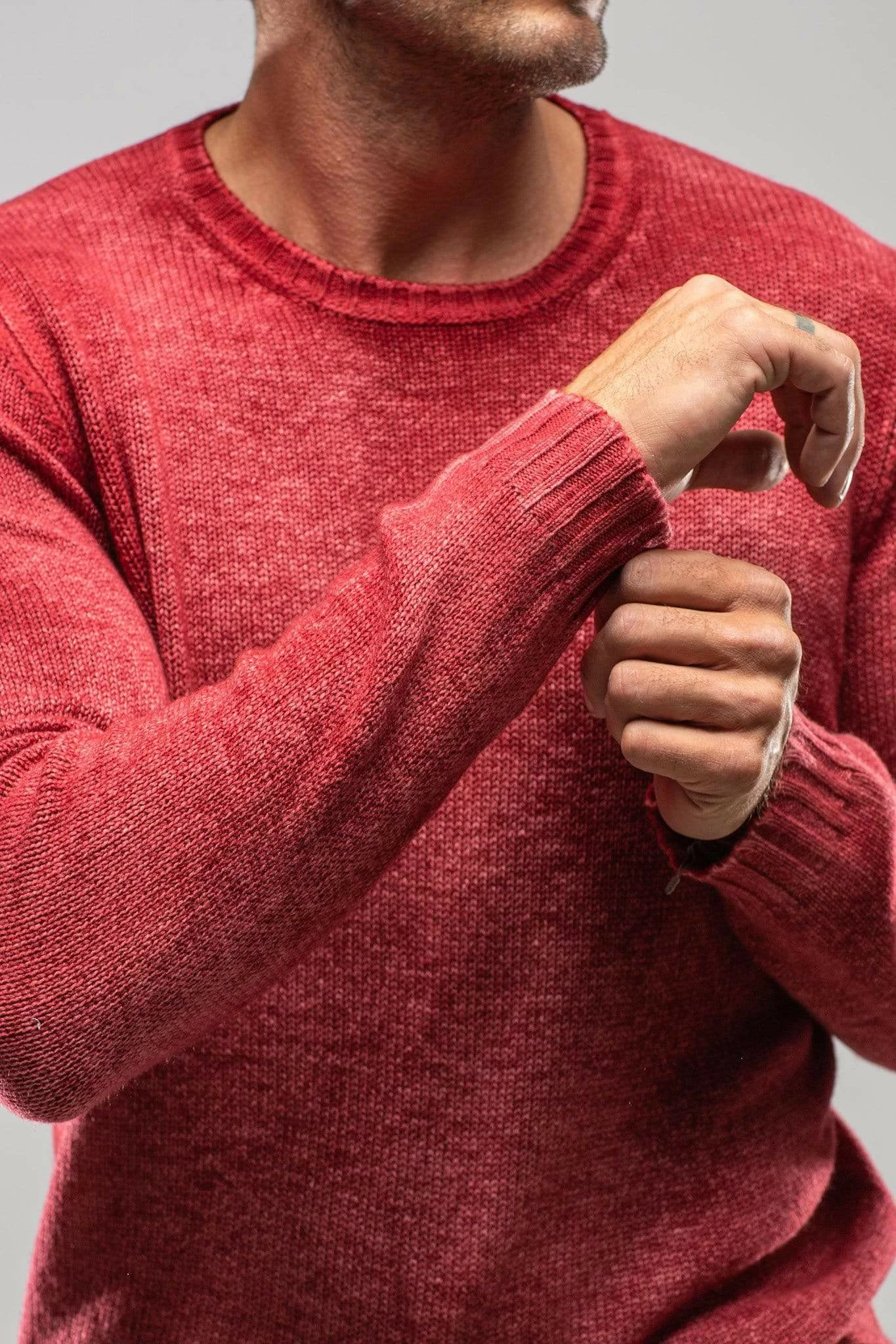 Round Neck Off Gauge Crew In Wine 2 Round Neck Off Gauge Crew In Wine - Image 2