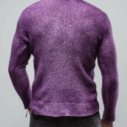 Satin High V-Neck In Mauve -Dune Shop avant toi satin high v neck in mauve mens sweaters axels vail 30435134996669