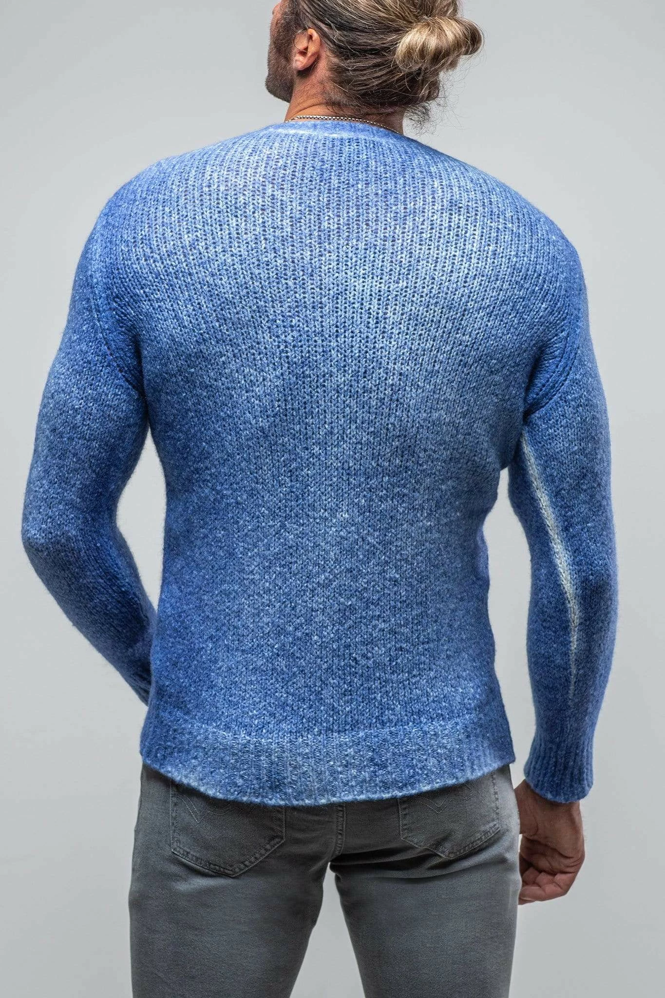 Satin High V-Neck In Ocean 3 Satin High V-Neck In Ocean - Image 3