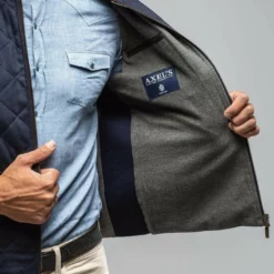 Elise Diamond Quilted Cashmere Vest In Navy -Dune Shop axels bdsr elise diamond quilted cashmere vest in navy mens outerwear cloth axels vail 29766993477821 1