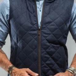 Elise Diamond Quilted Cashmere Vest In Navy -Dune Shop axels bdsr elise diamond quilted cashmere vest in navy mens outerwear cloth axels vail 29824290193597