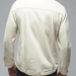 Tony Cashmere Overshirt In White -Dune Shop axels bdsr tony cashmere overshirt in white mens sweaters axels vail 36240106619114