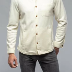 Tony Cashmere Overshirt In White