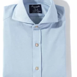 Menerbes Jersey Shirt In Light Blue
