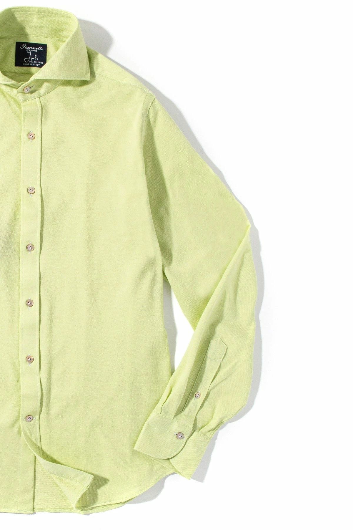 Menerbes Jersey Shirt In Lime Green 2 Menerbes Jersey Shirt In Lime Green - Image 2