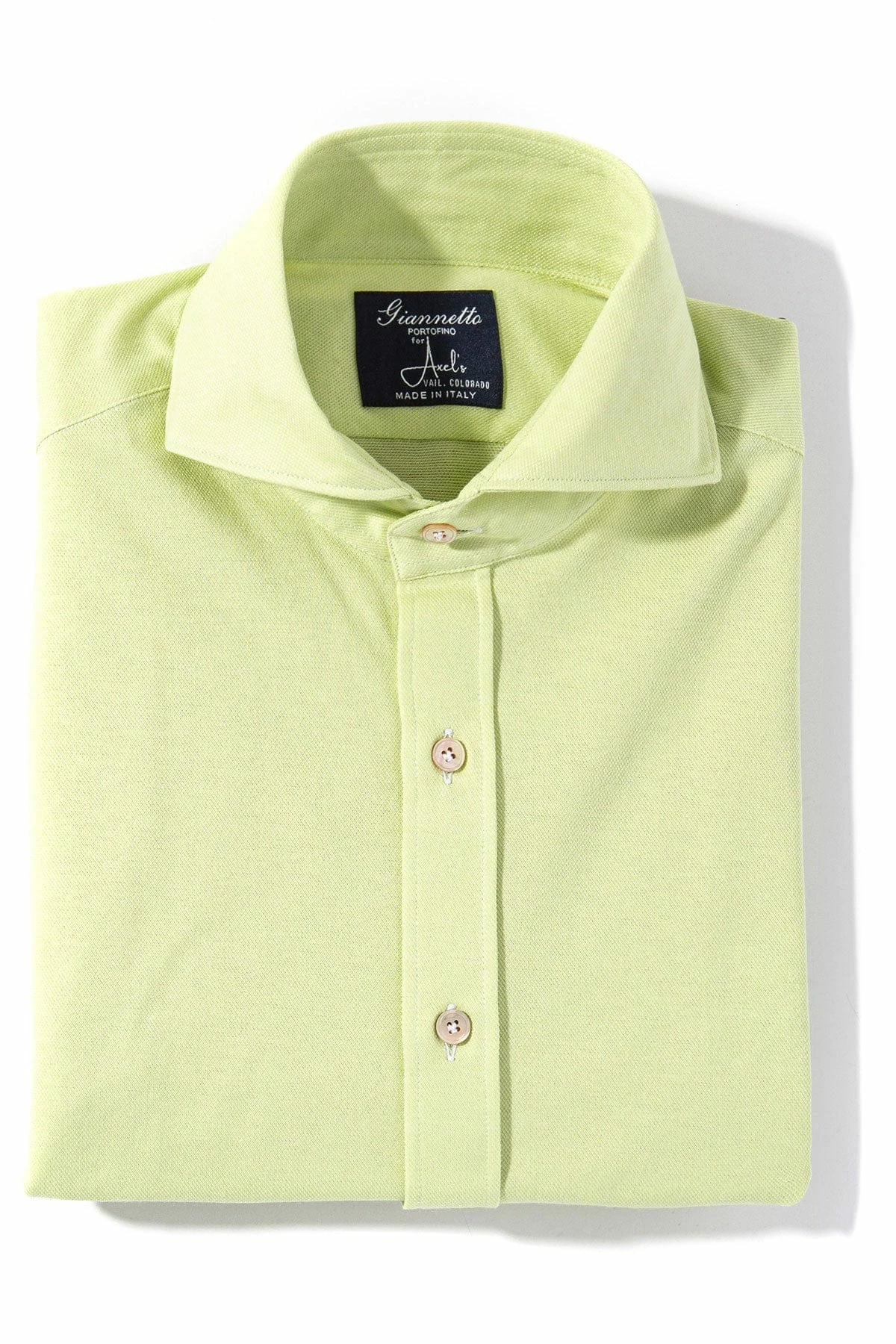 Menerbes Jersey Shirt In Lime Green 1 Menerbes Jersey Shirt In Lime Green