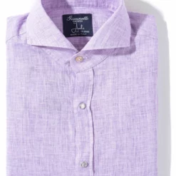 Sorgue Linen Shirt In Lavender