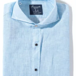 Sorgue Linen Shirt In Light Blue