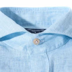 Sorgue Linen Shirt In Light Blue -Dune Shop axels gp sorgue linen shirt in light blue mens shirts axels vail 39205517033706