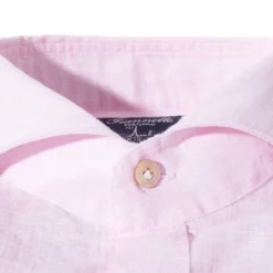 Sorgue Linen Shirt In Pink -Dune Shop axels gp sorgue linen shirt in pink mens shirts axels vail 39205500453098