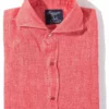 Sorgue Linen Shirt In Red