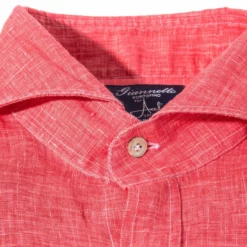 Sorgue Linen Shirt In Red -Dune Shop axels gp sorgue linen shirt in red mens shirts axels vail 39205507662058