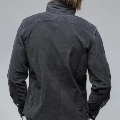 Brooks Corduroy Snap Shirt In Anthracite -Dune Shop axels premium denim brooks corduroy snap shirt in anthracite mens shirts axels vail 38819036201194