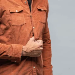Brooks Corduroy Snap Shirt In Coccio 11 Brooks Corduroy Snap Shirt In Coccio -Dune Shop axels premium denim brooks corduroy snap shirt in coccio mens shirts axels vail 38114733883626