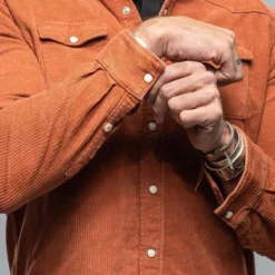 Brooks Corduroy Snap Shirt In Coccio 10 Brooks Corduroy Snap Shirt In Coccio -Dune Shop axels premium denim brooks corduroy snap shirt in coccio mens shirts axels vail 38114734309610