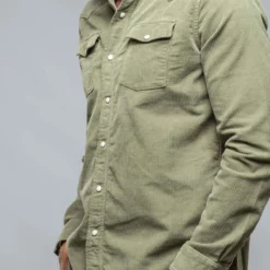 Brooks Corduroy Snap Shirt In Matcha -Dune Shop axels premium denim brooks corduroy snap shirt in matcha mens shirts axels vail 37899443437802