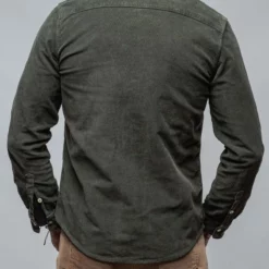 Brooks Corduroy Snap Shirt In Muschio 8 Brooks Corduroy Snap Shirt In Muschio -Dune Shop axels premium denim brooks corduroy snap shirt in muschio mens shirts axels vail 38114741813482