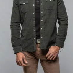 Brooks Corduroy Snap Shirt In Muschio 11 Brooks Corduroy Snap Shirt In Muschio -Dune Shop axels premium denim brooks corduroy snap shirt in muschio mens shirts axels vail 38114742010090