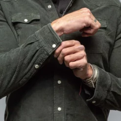 Brooks Corduroy Snap Shirt In Muschio 9 Brooks Corduroy Snap Shirt In Muschio -Dune Shop axels premium denim brooks corduroy snap shirt in muschio mens shirts axels vail 38114742206698