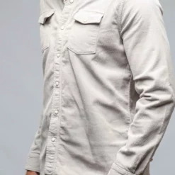 Brooks Corduroy Snap Shirt In Sasso -Dune Shop axels premium denim brooks corduroy snap shirt in sasso mens shirts axels vail 37899500060906
