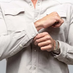 Brooks Corduroy Snap Shirt In Sasso -Dune Shop axels premium denim brooks corduroy snap shirt in sasso mens shirts axels vail 37899500323050