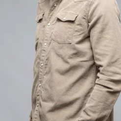 Brooks Corduroy Snap Shirt In Tortora 10 Brooks Corduroy Snap Shirt In Tortora -Dune Shop axels premium denim brooks corduroy snap shirt in tortora mens shirts axels vail 37899528700138