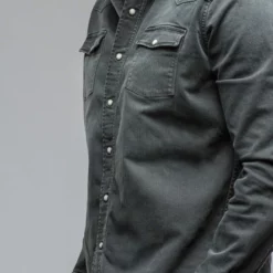 Ranger Denim Snap Shirt In Anthracite 8 Ranger Denim Snap Shirt In Anthracite -Dune Shop axels premium denim ranger denim snap shirt in anthracite mens shirts axels vail 38900966097130