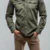 Ranger Denim Snap Shirt In Army