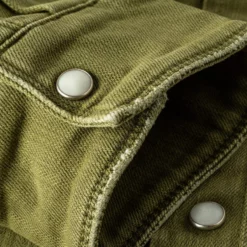 Ranger Denim Snap Shirt In Avocado -Dune Shop axels premium denim ranger denim snap shirt in avocado mens shirts axels vail 37713065541866