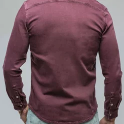 Ranger Denim Snap Shirt In Bordeaux 8 Ranger Denim Snap Shirt In Bordeaux -Dune Shop axels premium denim ranger denim snap shirt in bordeaux mens shirts axels vail 38526979735786