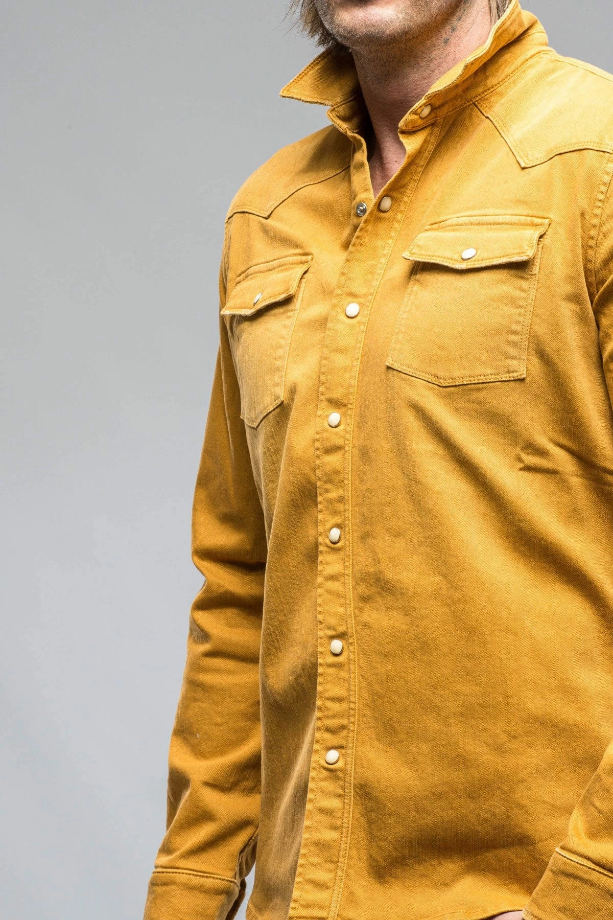 Ranger Denim Snap Shirt In Curcuma 5 Ranger Denim Snap Shirt In Curcuma - Image 5