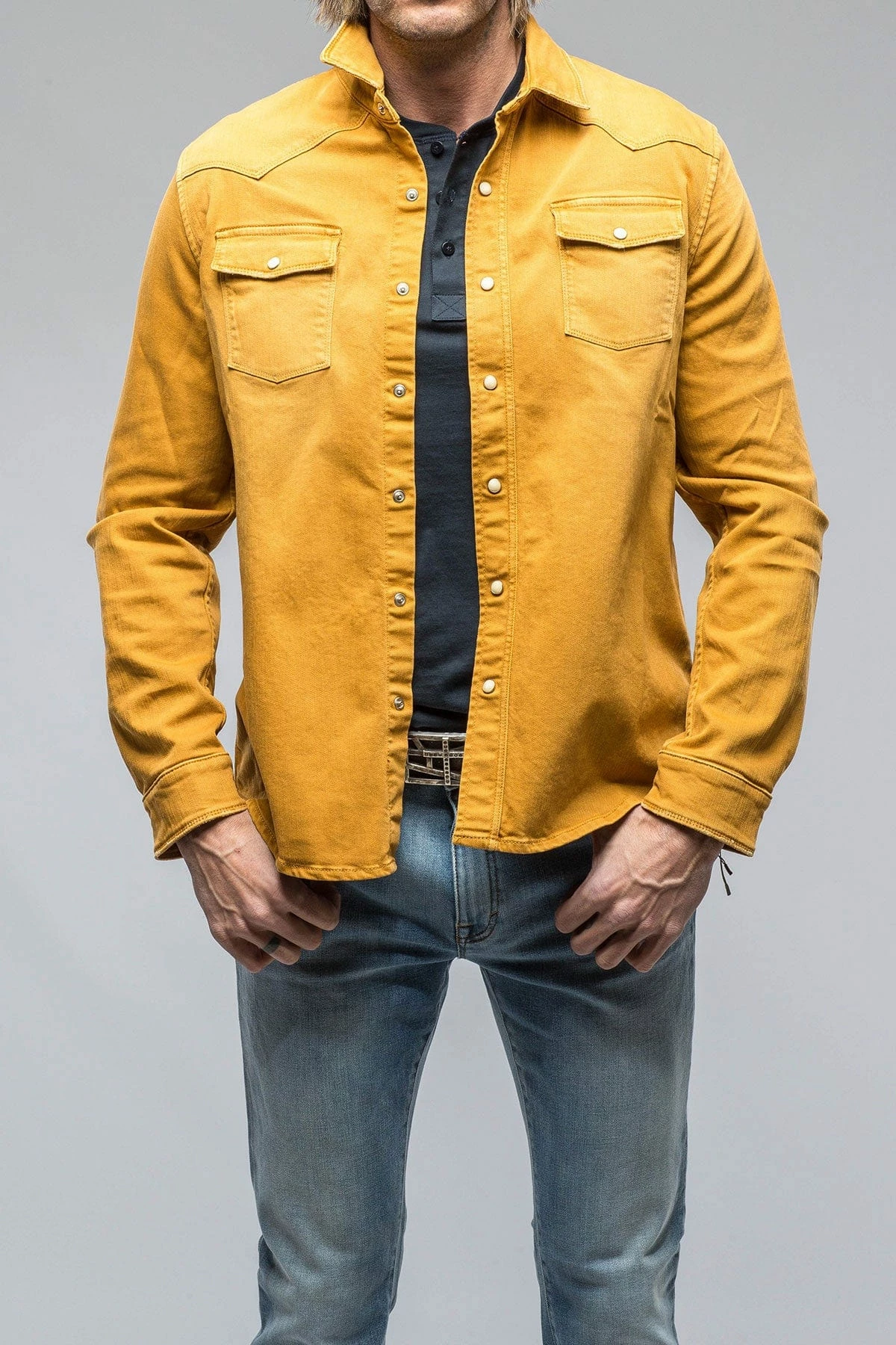 Ranger Denim Snap Shirt In Curcuma 2 Ranger Denim Snap Shirt In Curcuma - Image 2