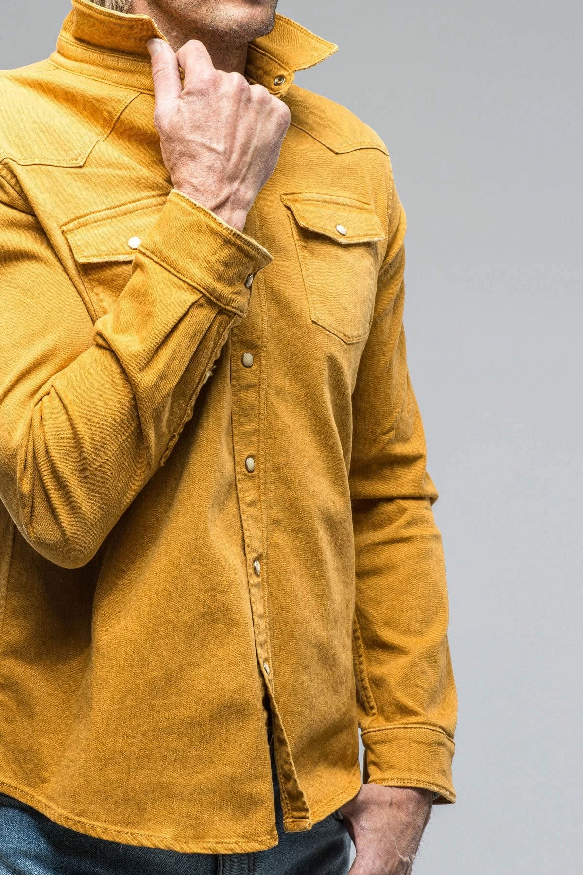 Ranger Denim Snap Shirt In Curcuma 6 Ranger Denim Snap Shirt In Curcuma - Image 6