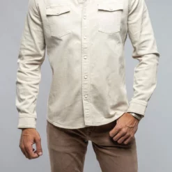 Ranger Denim Snap Shirt In Ecru