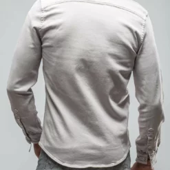 Ranger Denim Snap Shirt In Hickory Root -Dune Shop axels premium denim ranger denim snap shirt in hickory root mens shirts axels vail 29186412806333