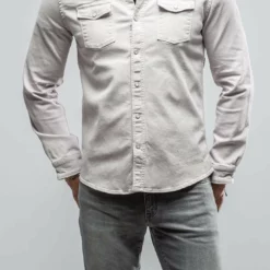 Ranger Denim Snap Shirt In Hickory Root
