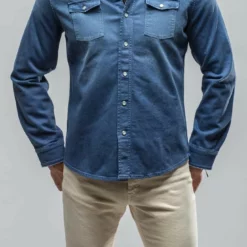 Ranger Denim Snap Shirt In Indaco