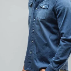 Ranger Denim Snap Shirt In Indaco 12 Ranger Denim Snap Shirt In Indaco -Dune Shop axels premium denim ranger denim snap shirt in indaco mens shirts axels vail 29186539651261