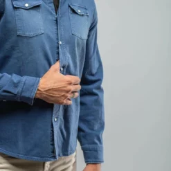 Ranger Denim Snap Shirt In Indaco 11 Ranger Denim Snap Shirt In Indaco -Dune Shop axels premium denim ranger denim snap shirt in indaco mens shirts axels vail 29186543222973