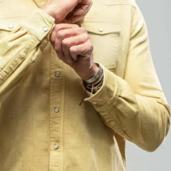 Ranger Denim Snap Shirt In Limone 12 Ranger Denim Snap Shirt In Limone -Dune Shop axels premium denim ranger denim snap shirt in limone mens shirts axels vail 29098620485821