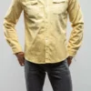 Ranger Denim Snap Shirt In Limone