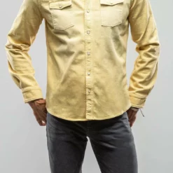 Ranger Denim Snap Shirt In Limone