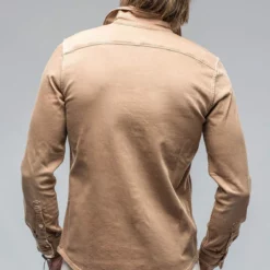 Ranger Denim Snap Shirt In Melone -Dune Shop axels premium denim ranger denim snap shirt in melone mens shirts axels vail 38819057664234