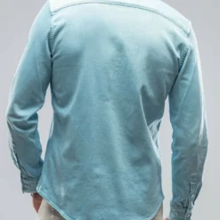 Ranger Denim Snap Shirt In Pervinka 6 Ranger Denim Snap Shirt In Pervinka -Dune Shop axels premium denim ranger denim snap shirt in pervinka mens shirts axels vail 28206198685885