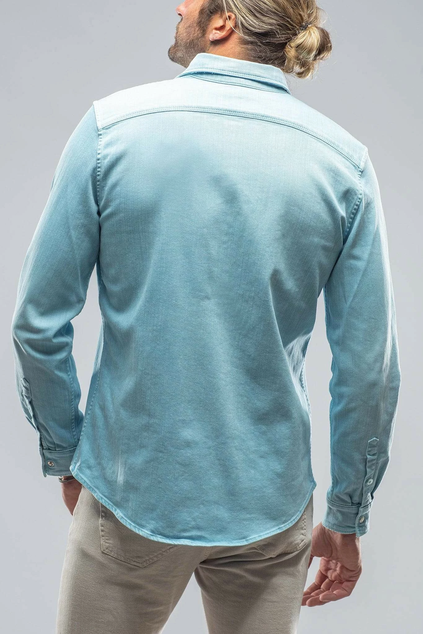 Ranger Denim Snap Shirt In Pervinka 3 Ranger Denim Snap Shirt In Pervinka - Image 3