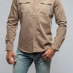 Ranger Denim Snap Shirt In Tortora