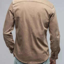 Ranger Denim Snap Shirt In Tortora 10 Ranger Denim Snap Shirt In Tortora -Dune Shop axels premium denim ranger denim snap shirt in tortora mens shirts axels vail 37438987075818