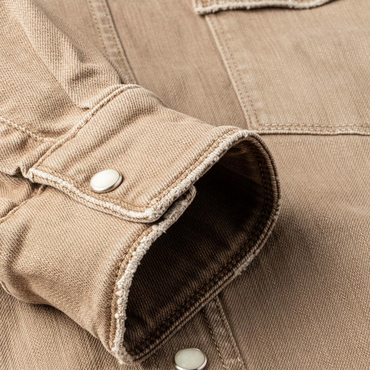 Ranger Denim Snap Shirt In Tortora 6 Ranger Denim Snap Shirt In Tortora - Image 6