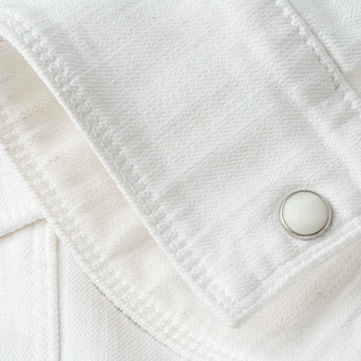 Ranger Denim Snap Shirt In White 6 Ranger Denim Snap Shirt In White - Image 6